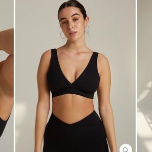 TALA Dayflex v neck sports bra black